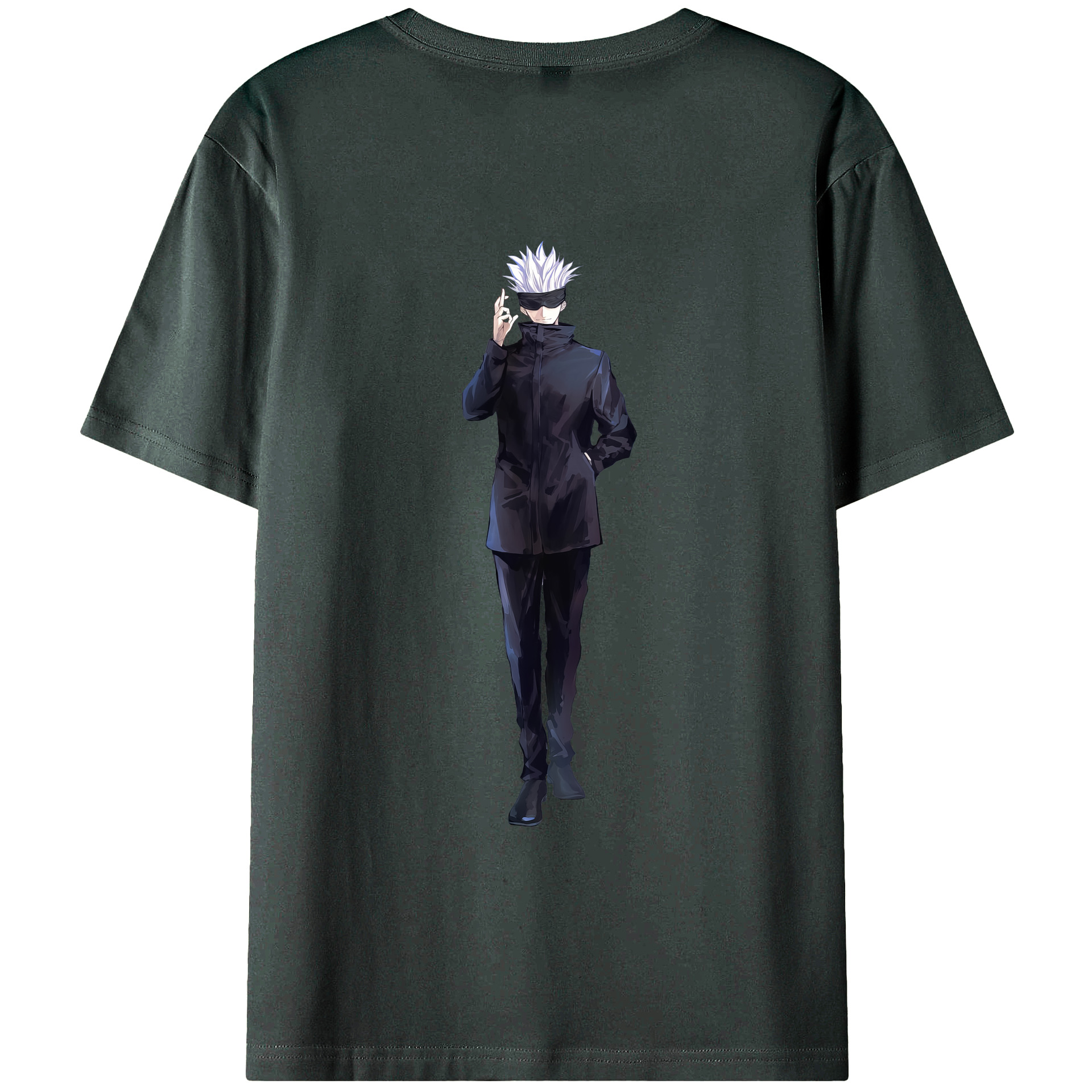 （画像用） 呪術廻戦 Jujutsu Kaisen 綿100％ メンズ半袖Tシャツ（バックプリント） 通気性